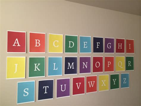 Colorful Alphabet Wall Printable INSTANT DOWNLOAD PDF File 26 Pages - Etsy