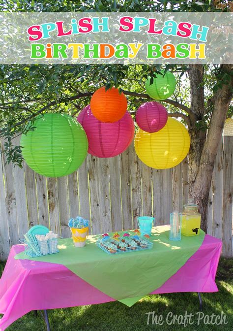 The Craft Patch: Splish Splash Birthday Bash