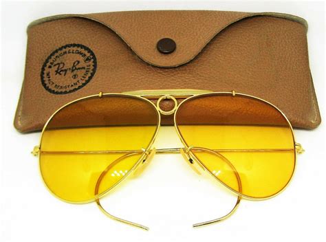 Ray-Ban USA Vintage NOS 70s B&L Aviator Ambermatic Bullet Shooter New ...