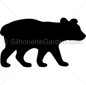 Bear Cub Silhouette - Free Clip Art, Printable, and Vector Downloads