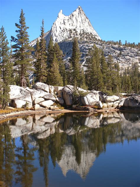 Reflection of Cathedral Peak: Cathedral Lakes, Yosemite National Park, California