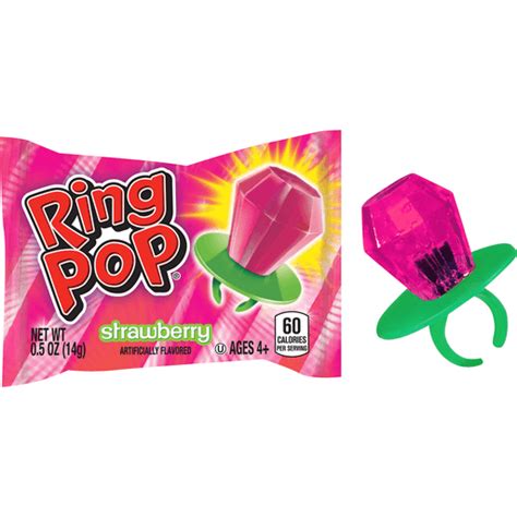 Ring Pop Individually Wrapped Candy Lollipop Sucker, Assorted Flavors ...