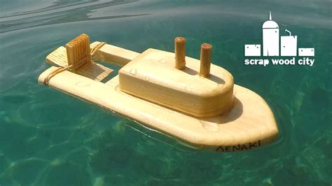 scrap wood city: How to make a wooden toy boat