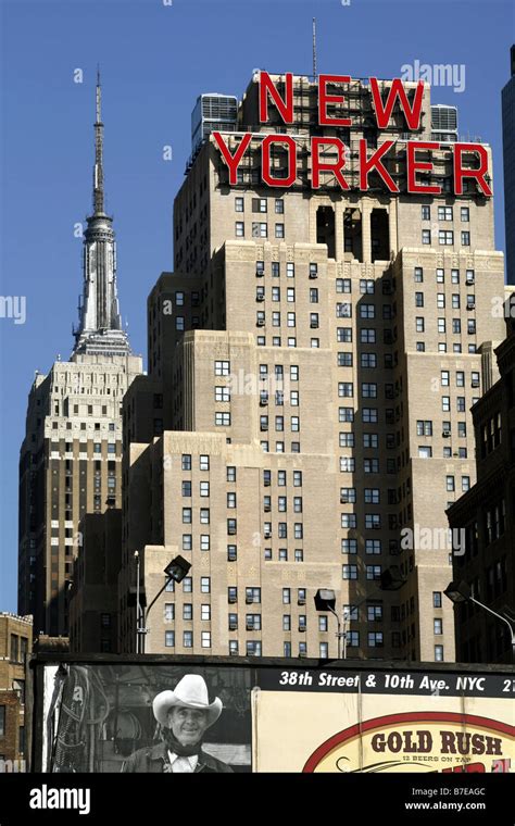 The New Yorker Hotel & Empire State Building, New York City, USA Stock Photo - Alamy