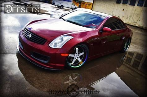 Wheel Offset 2006 Infiniti G35 Nearly Flush Dropped 1 3 Custom Rims