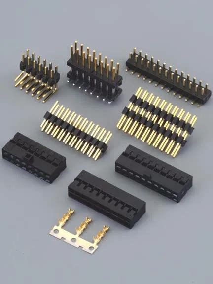 Pitch 1.0mm 2x50 pin press fit header double row straight pin header ...