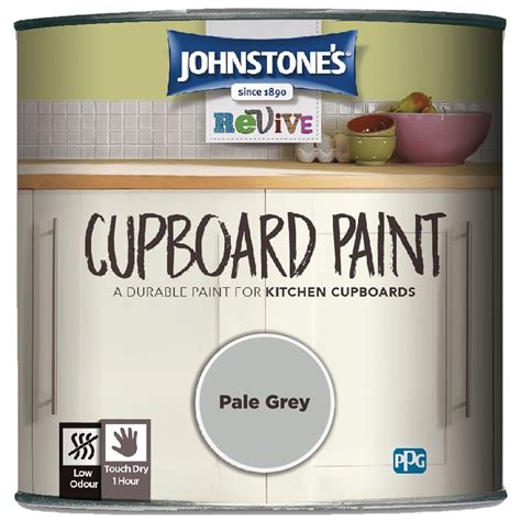 Johnstone's Revive Cupboard Paint 750ml - Pale Grey | Paint - B&M