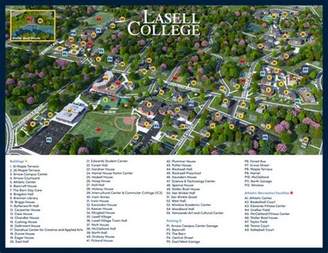 Lasell College Campus Map