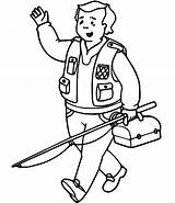 Daddy Going Fishing Coloring Page  Free Printable Pages sketch template