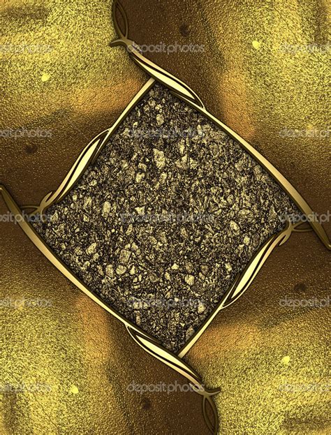 Gold sand rich texture with golden edges and gold trim Stock Photo by ©SWEviL 38471455