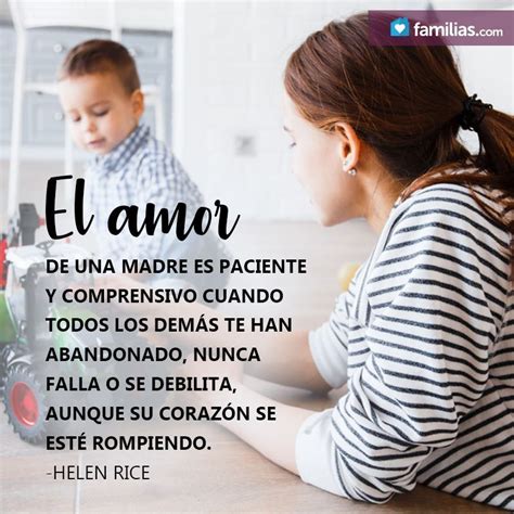 El amor de una madre es para siempre. | Familias.com, Frases para madres, Madre