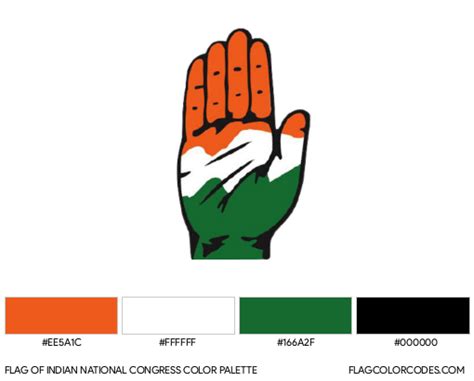 Indian National Congress flag color codes