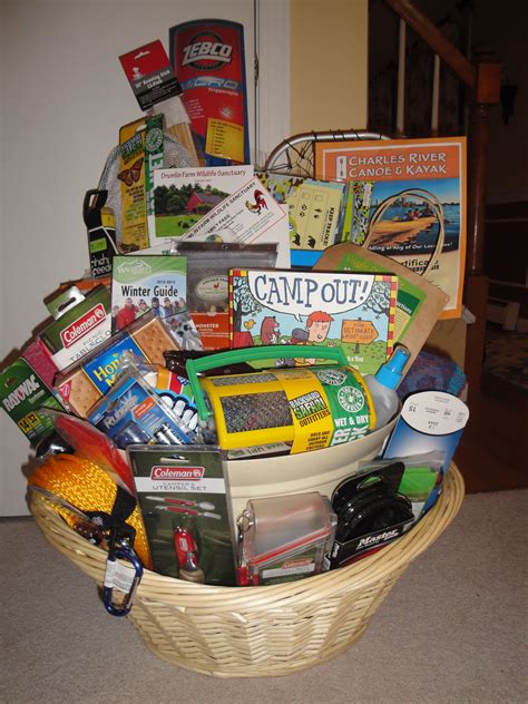 The "Great Outdoors" Basket - 2013 | Camping gift baskets, Raffle ...