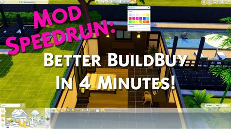 Mod Speedrun: Better BuildBuy Explained Under 4 Minutes - YouTube