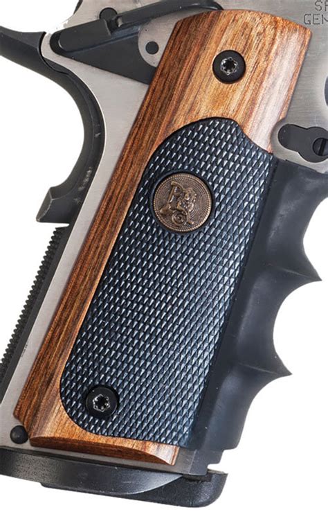 PACHMAYR LAMINATED WOOD GRIPS 1911 HERITAGE WALNUT – GunStuff®