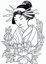 Japanese Culture Coloring Pages  sketch template