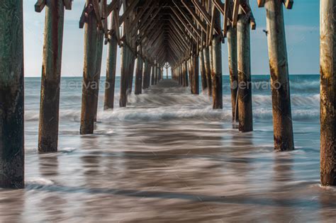 Surf City pier Stock Photo by hokietim | PhotoDune