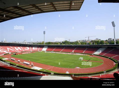 General view of the red star stadium in belgrade hi-res stock photography and images - Alamy