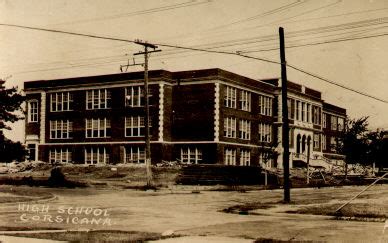 Corsicana High School Photographs - Exterior of Building