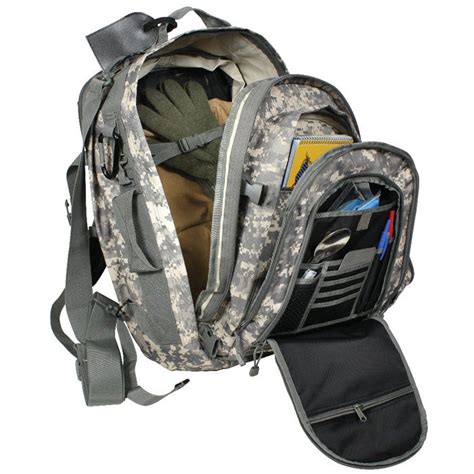 ACU Digital Camouflage - Military MOLLE Compatible Travel BackPack with Shoulder Straps - Army ...