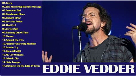 Eddie Vedder Greatest Hits - Best Of Eddie Vedder Full Album - Eddie Vedder Playlist 2021 - YouTube