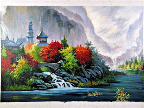 Chinese Temple Painting at PaintingValley.com | Explore collection of ...