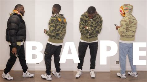 HOW I STYLE MY BAPE HOODIES - YouTube