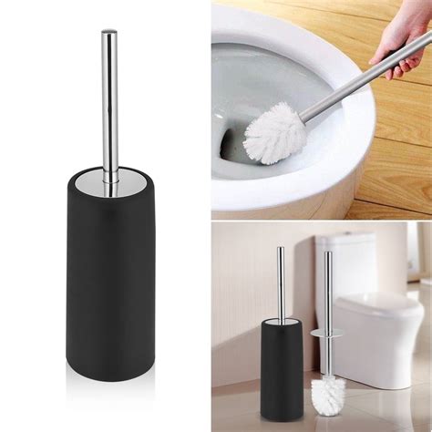 Yosoo Stainless Steel Bathroom Cleaning Toilet Brushes Holder Sets Home Hotel, Cleaning Toilet ...