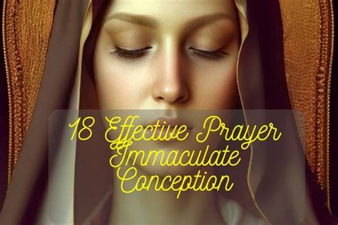 18 Effective Prayer Immaculate Conception