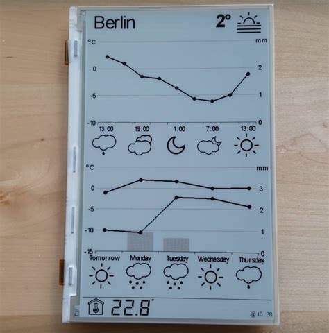 ESP8266 weather station with e-paper display | Embedded Lab