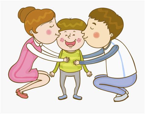 Family Parent Kiss - Kissing Family Clipart , Free Transparent Clipart ...