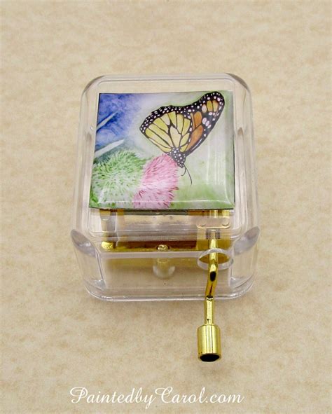 Monarch Butterfly Music Box Butterfly Gifts Anniversary | Etsy