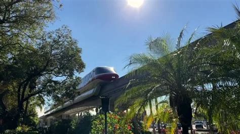 Polynesian resort monorail station entra... | Stock Video | Pond5