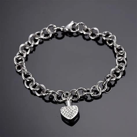 IJB5105 Personalized O Shape Chain Bracelet Women Keepsake Stainless ...