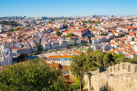 Aerial View of the Lisbon City Old Town Stock Photo - Image of lisbon, historical: 110708394