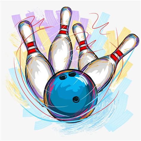 Bowling Material Picture Painted | Bowling pins, Bowling pictures ...