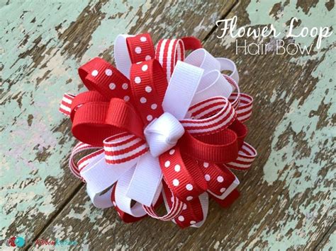 How to Make a Flower Loop Hair Bow - The Ribbon Retreat Blog | Ribbon ...