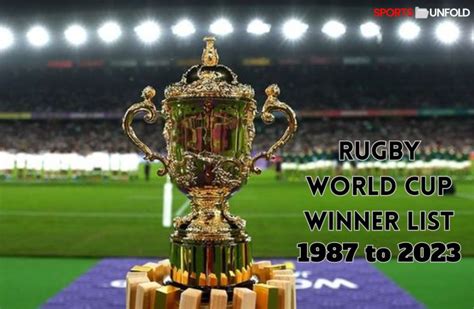 Rugby World Cup Winner List From 1987 to 2023- Sportsunfold - Sportsunfold