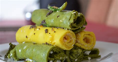 13 Secret Sauce: Desi Videsi Khandvi ( Rolled pasta from chickpea flour with feta filling)