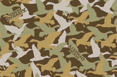 Duck Camo Pattern Wallpaper