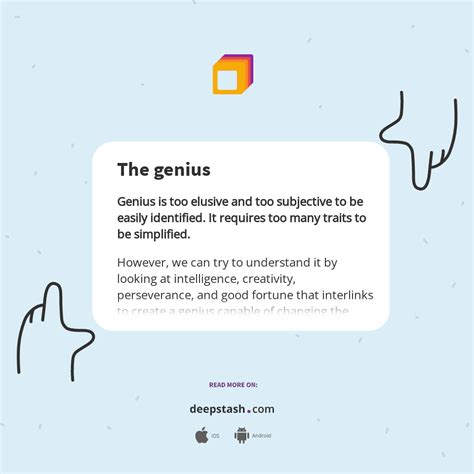 The genius - Deepstash