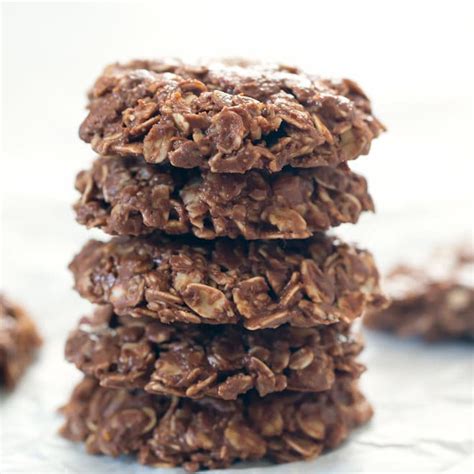 3 Ingredient No Bake Chocolate Oatmeal Cookies (No Flour, Butter, or ...