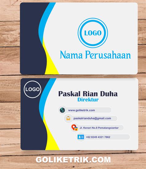 Konsep 30+ Desain Kartu Nama Cdr Download