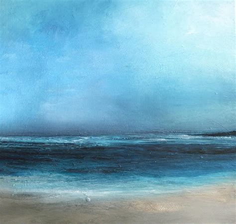 Large Original Sea Level Blue Oil Paintinglarge Wall Art - Etsy | Sky ...