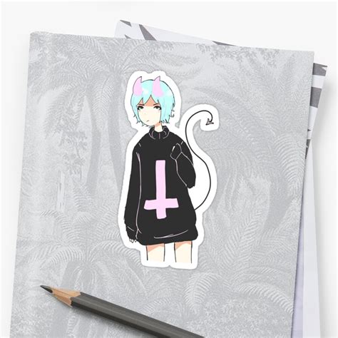 "demon" Sticker by junky | Redbubble