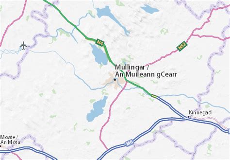 MICHELIN-Landkarte Mullingar - Stadtplan Mullingar - ViaMichelin