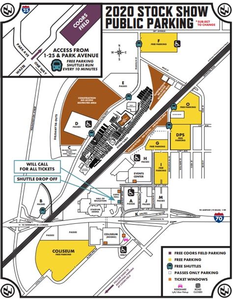 Coors Field Parking Map - Map Of New Hampshire