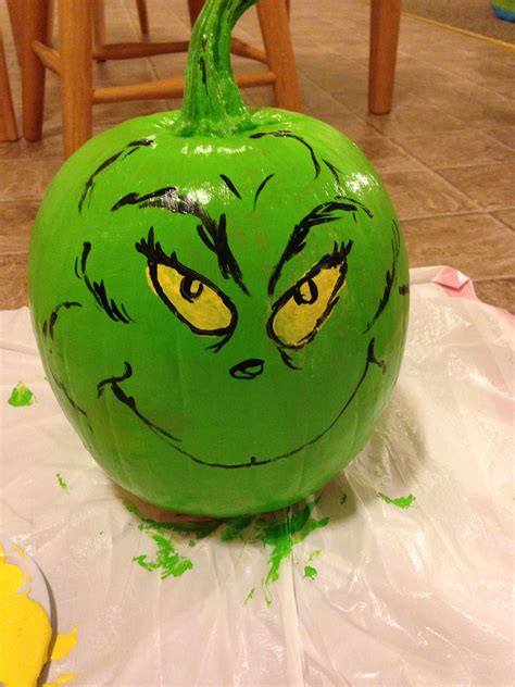 The Grinch Pumpkin - Halloween Decorations