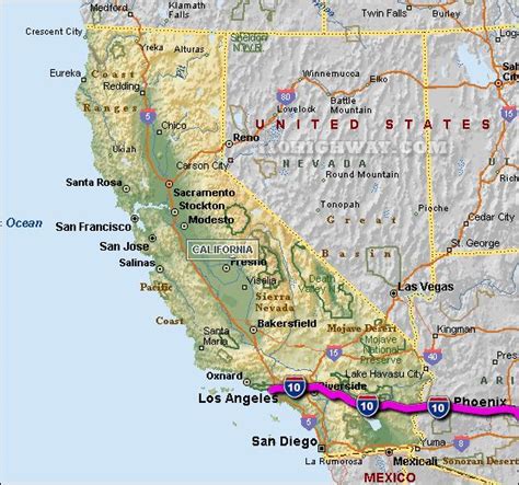 I-10 California Map | California map, California, Winnemucca