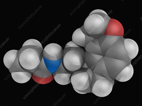 Ramelteon drug molecule - Stock Image - F004/8715 - Science Photo Library